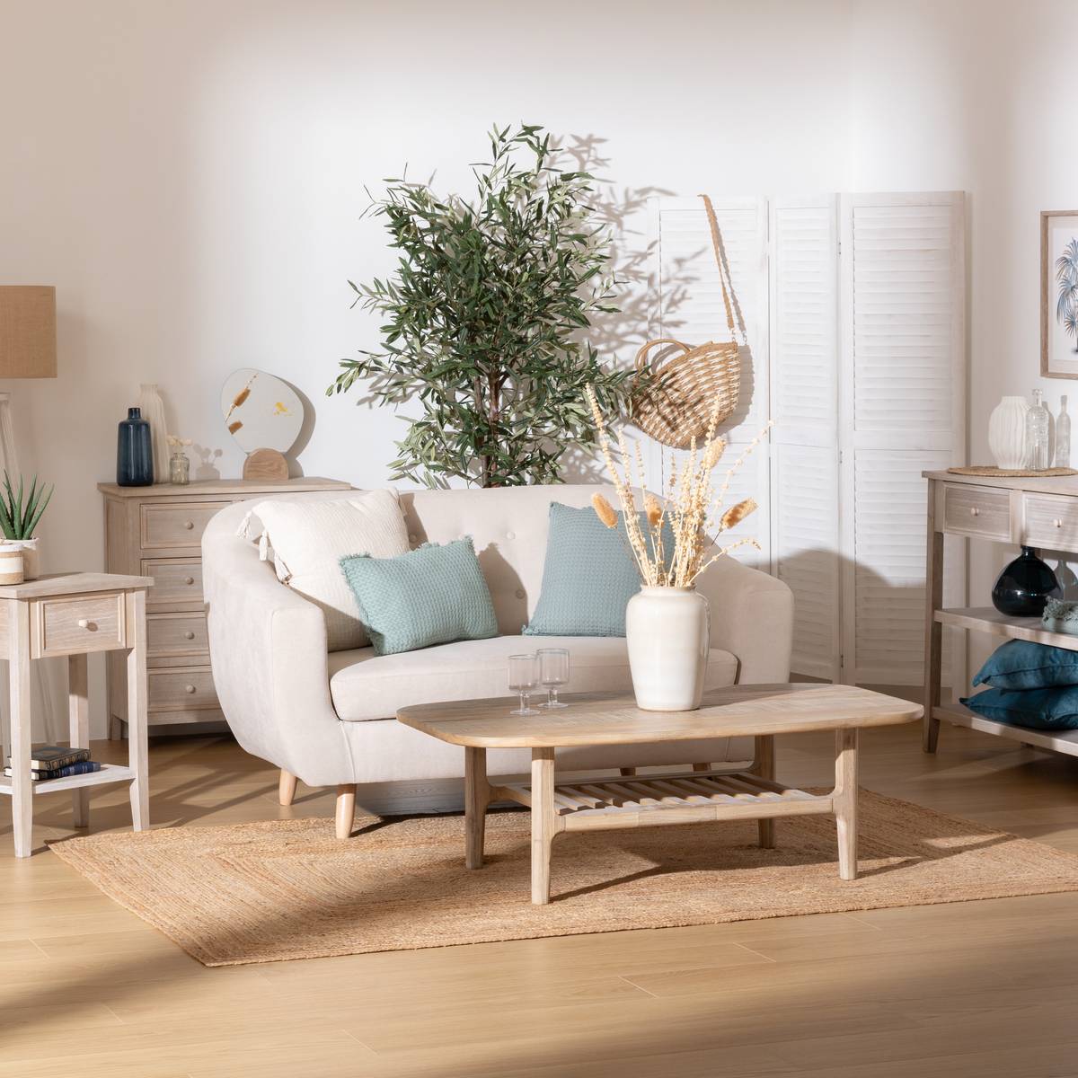 Divano "Retro" 2 posti, Beige Beige