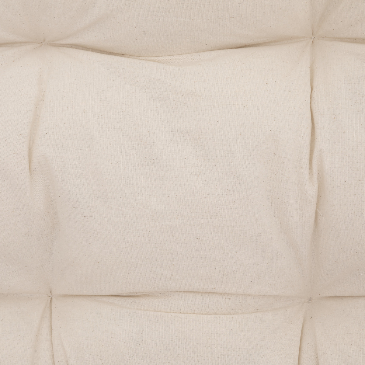 Panca "Neta" 2 posti, Rattan, Tessuto bianco Bianco