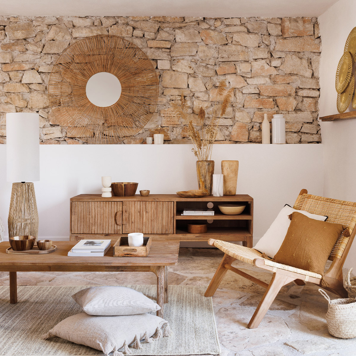 Mobile TV "Sabor" Acacia, 55x160 cm Legno naturale