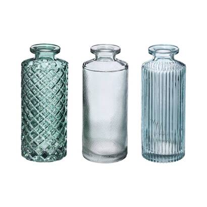 Set di 3 soliflori verde, d.5,4 cm