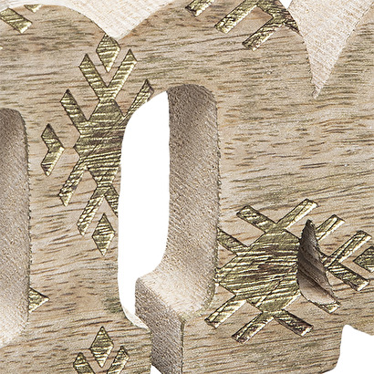 Parola decorativa "amore" legno di mango, 30x10 cm