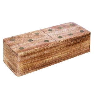 Gioco del domino, legno di mango, 16x5 cm legno di mango 16x5 cm