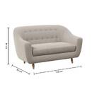 Divano "Retro" 2 posti, Beige Beige