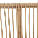 Panca "Neta" 2 posti, Rattan, Tessuto bianco Bianco