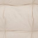 Panca "Neta" 2 posti, Rattan, Tessuto bianco Bianco