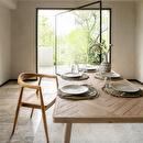Tavolo da pranzo allungabile "Aeris" Acacia, L.180-220 cm Legno naturale