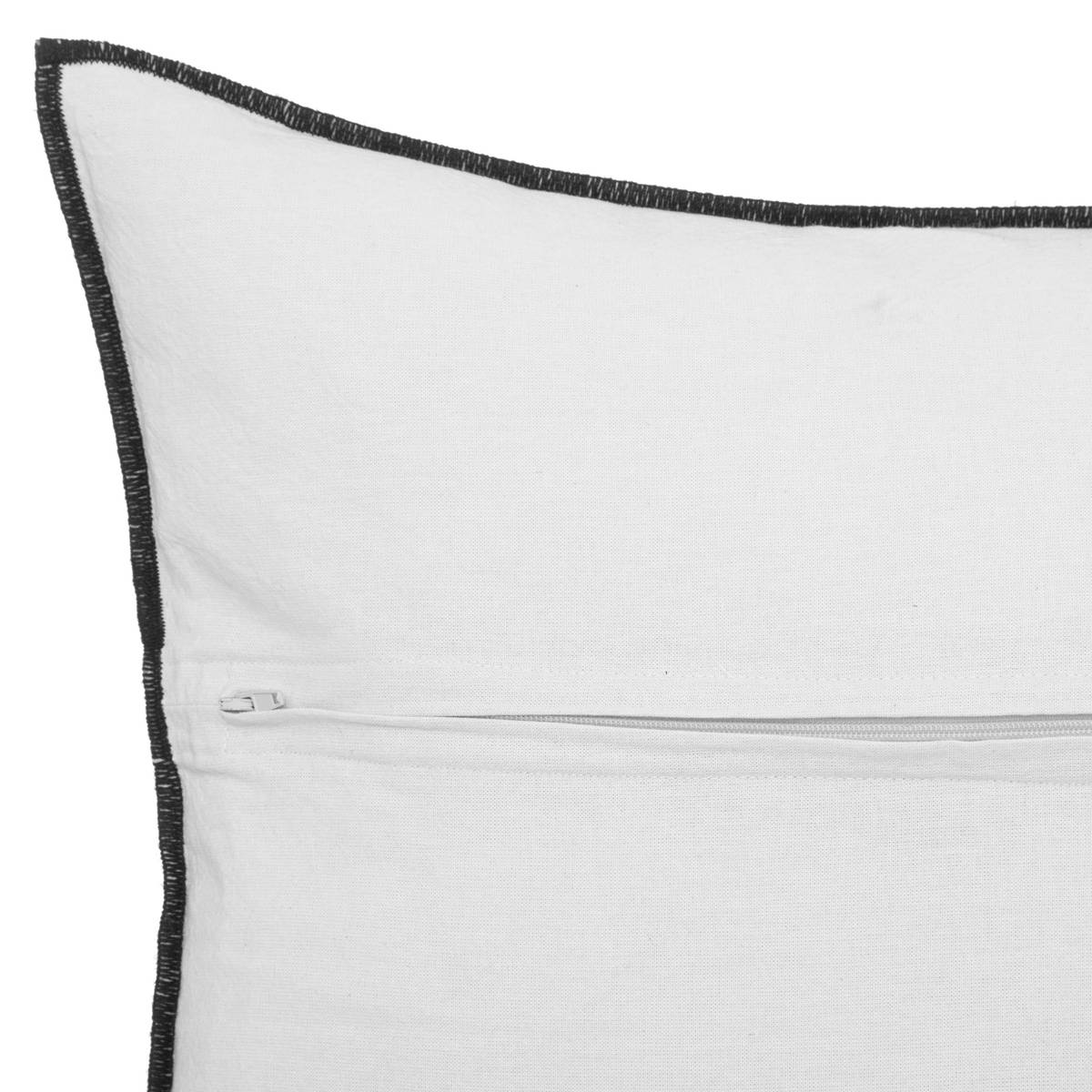 Cuscino "Linah", cotone Bianco, 45x45 cm Bianco