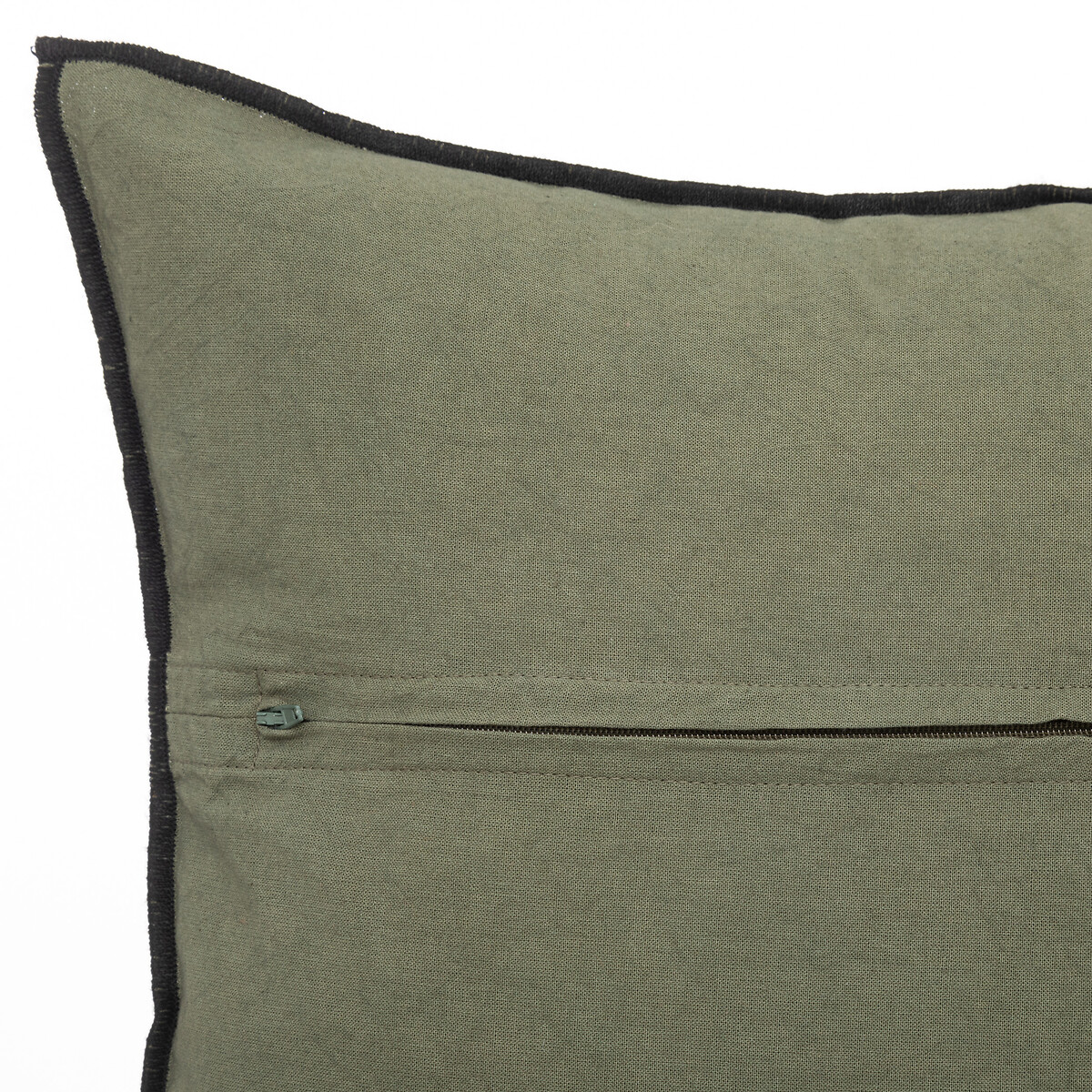 Cuscino "Linah", cotone Verde kaki, 45x45 cm Verde cachi