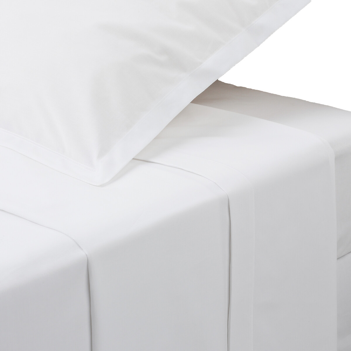 Lenzuolo piano, percalle Bianco, 180x290 cm Bianco