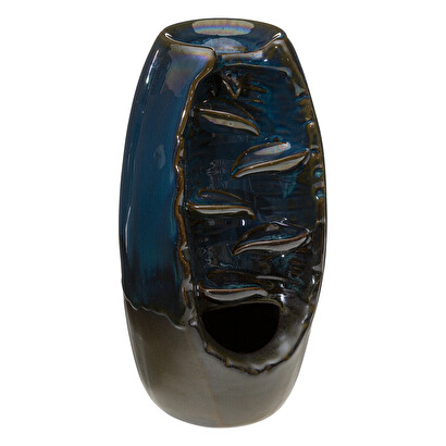 Fontana d'incenso blu, 20x11 cm