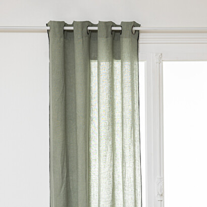 Tenda "linah", lino verde celadon, 130x260 cm