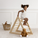 Triangolo da arrampicata per bambini Pino, 78x43,5 cm Legno naturale