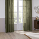 Tenda "Linah", Lino Verde kaki, 130x260 cm Verde cachi