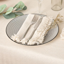 Set di 2 tovaglioli "Maha" Bianco, 40x40 cm Bianco