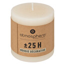 Candela rotonda "Olia" Bianco avorio, 220g Bianco avorio