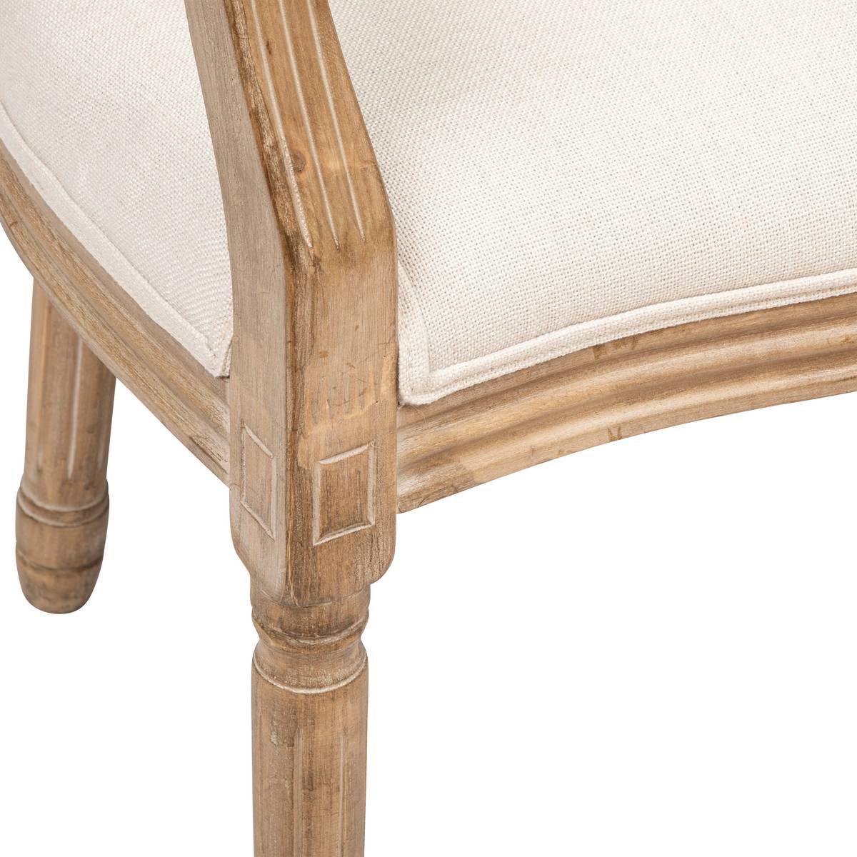 Sedia "Cleon" Beige Beige lino