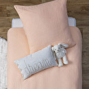 Cuscino rettangolare "Lili" Garza di cotone, bianco, 50x30 cm Bianco