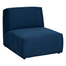 Modulo Poltrona "Kiona" Velluto, blu Blu inchiostro
