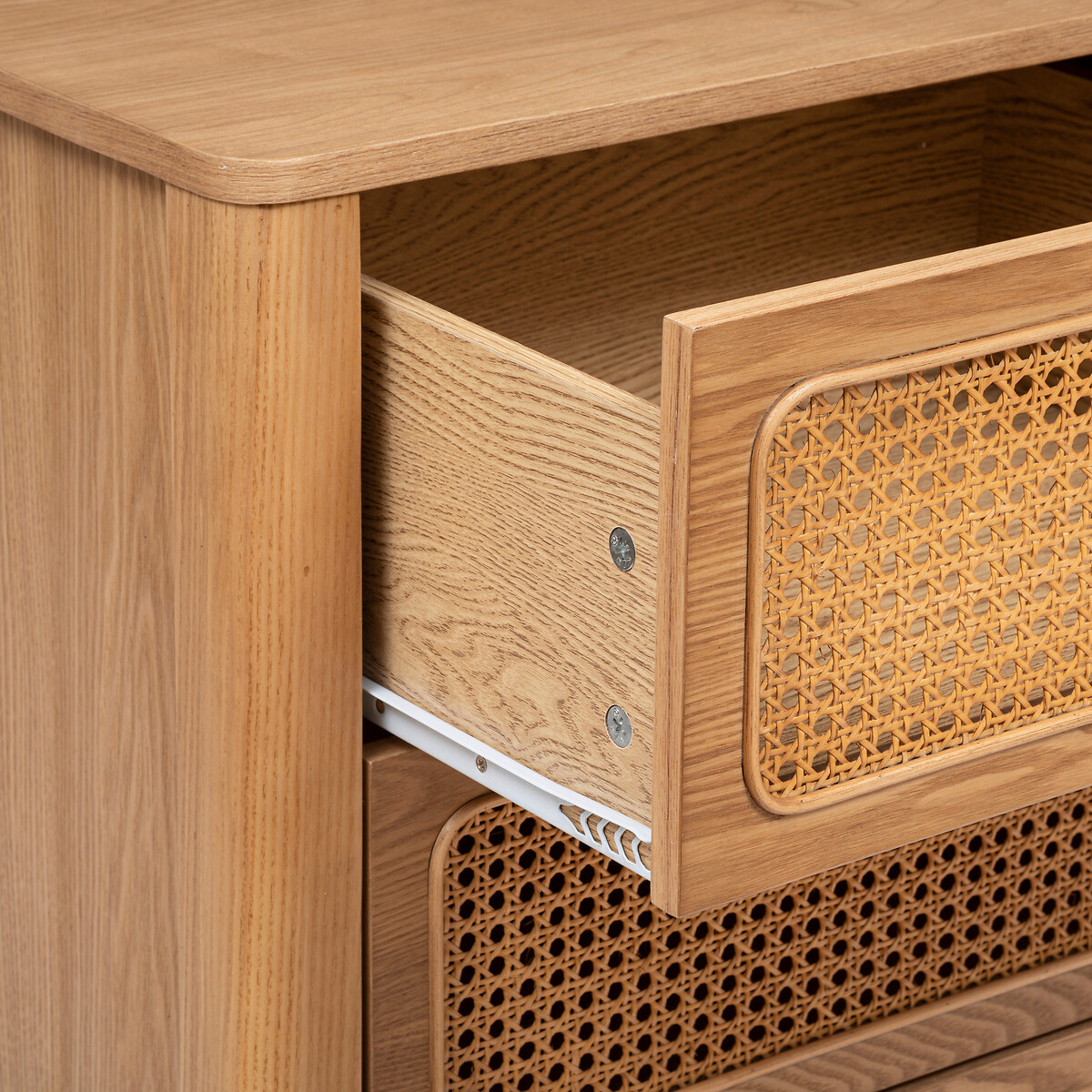 Chiffonier "Tiria" H.103 cm, 4 cassetti Legno naturale