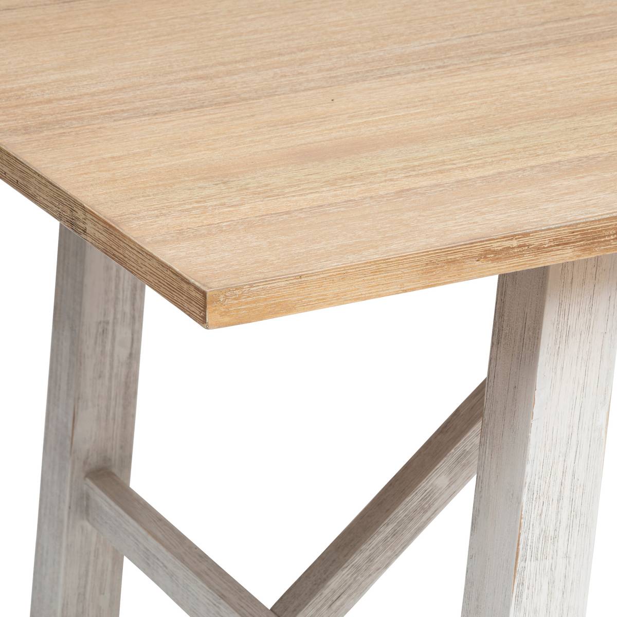 Tavolo da pranzo "Olbia" Acacia, bianco, L.200 cm Bianco