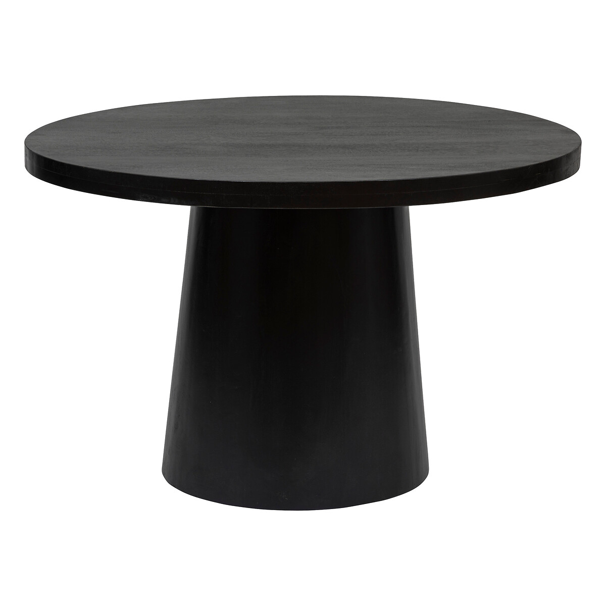 Tavolo da pranzo "Boki" Legno di mango, nero, D.120 cm Nero