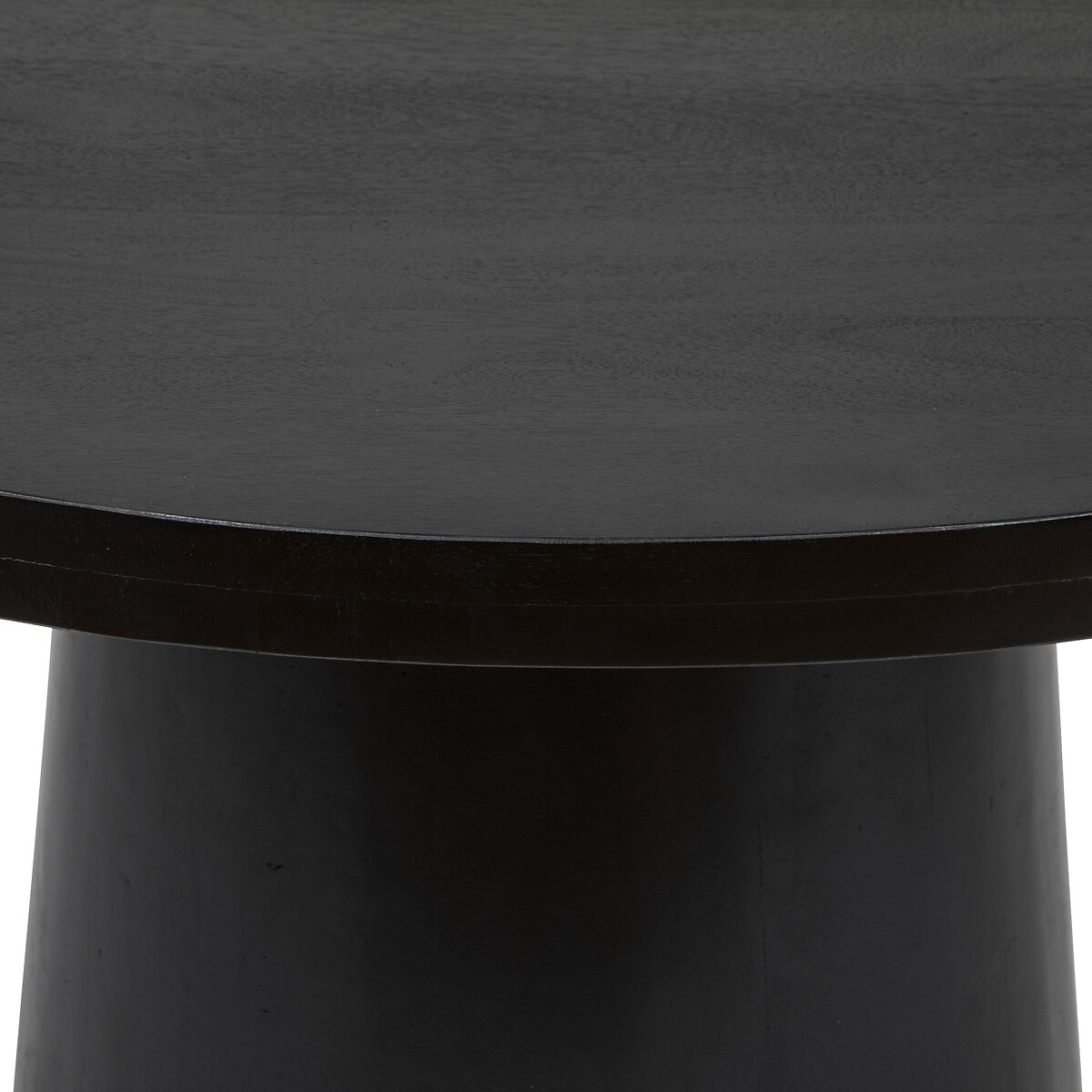 Tavolo da pranzo "Boki" Legno di mango, nero, D.120 cm Nero