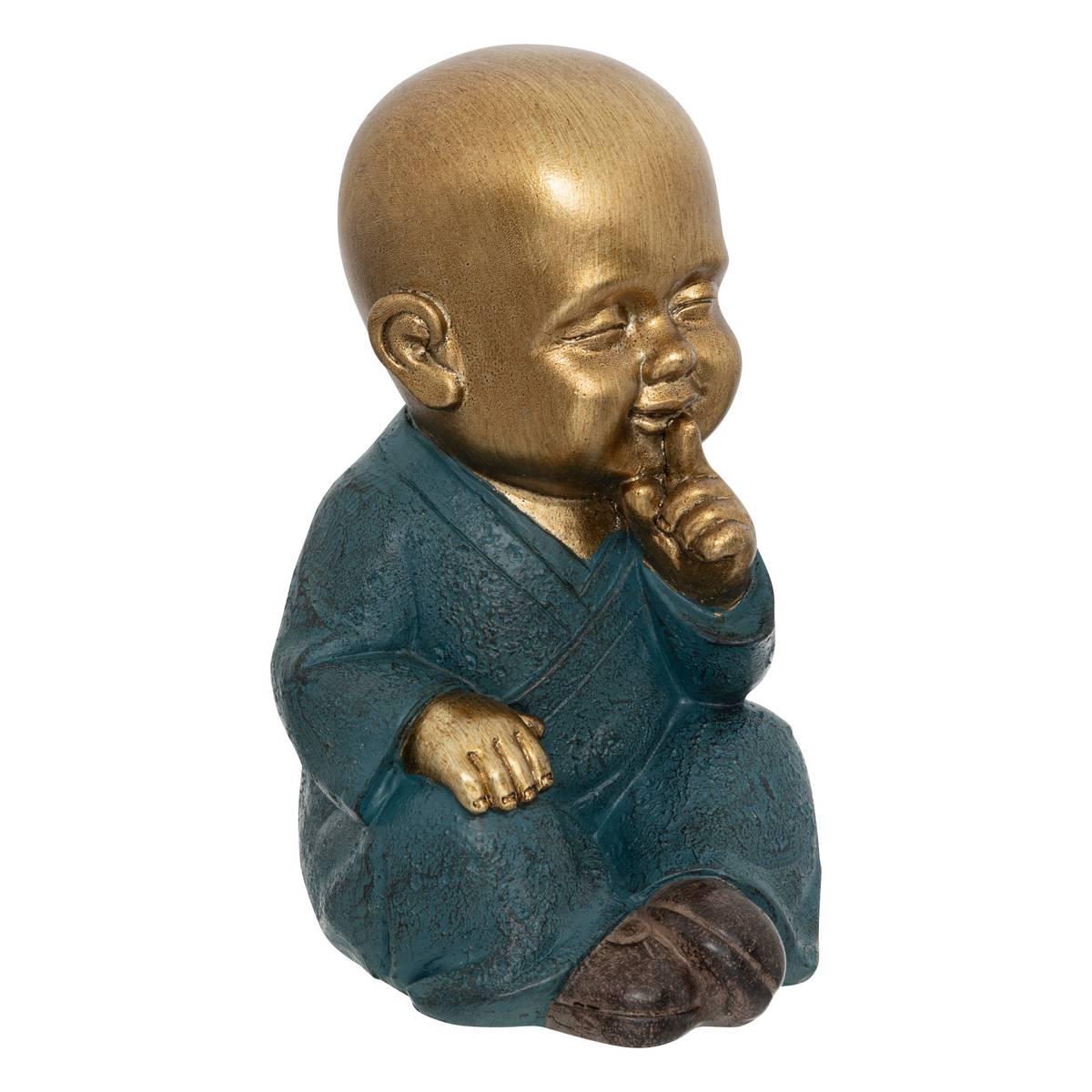 Set di 3 statuette "Buddha" Dorato, H.21 cm Oro