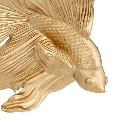 Pesce decorativo 'jiling' dorato, h.12 cm