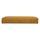 Pouf pieghevole "Lilou" Velluto, 38x38 cm Giallo senape