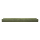 Pouf pieghevole doppio "Lilou" Velluto, 76x38 cm Verde cachi