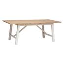 Tavolo da pranzo "Olbia" Acacia, bianco, L.200 cm Bianco