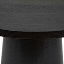 Tavolo da pranzo "Boki" Legno di mango, nero, D.120 cm Nero