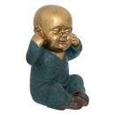Set di 3 statuette "Buddha" Dorato, H.21 cm Oro