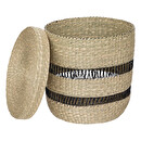 Set di 2 cestini "Jayla" Giunco marino Beige