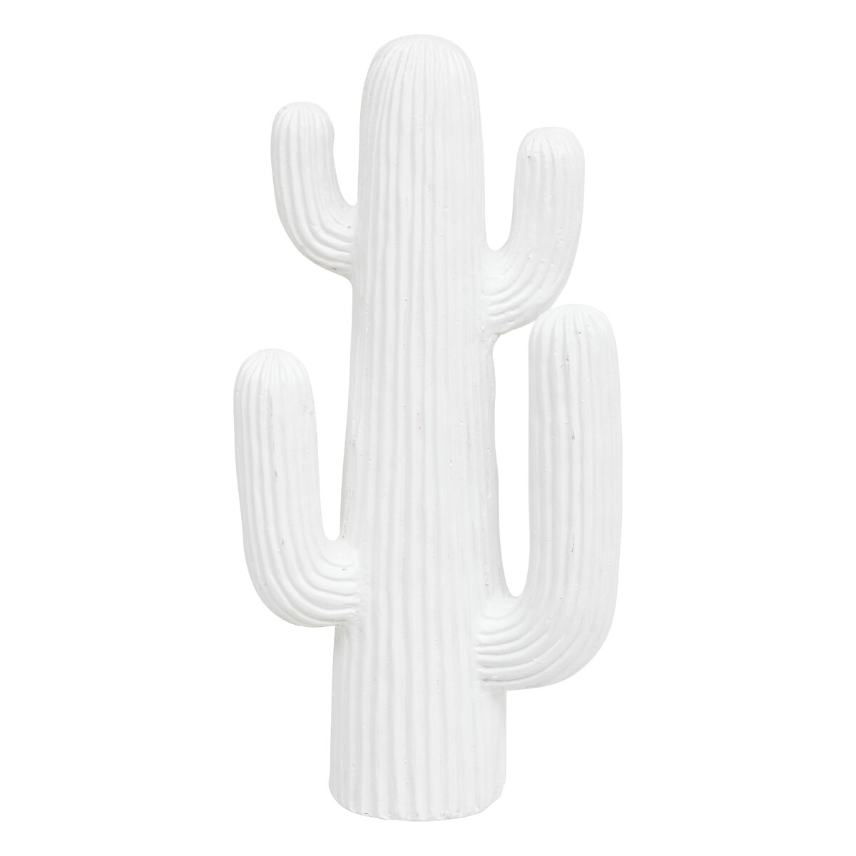 Cactus decorativo 'Rodrigo' Bianco, H.38 cm Bianco