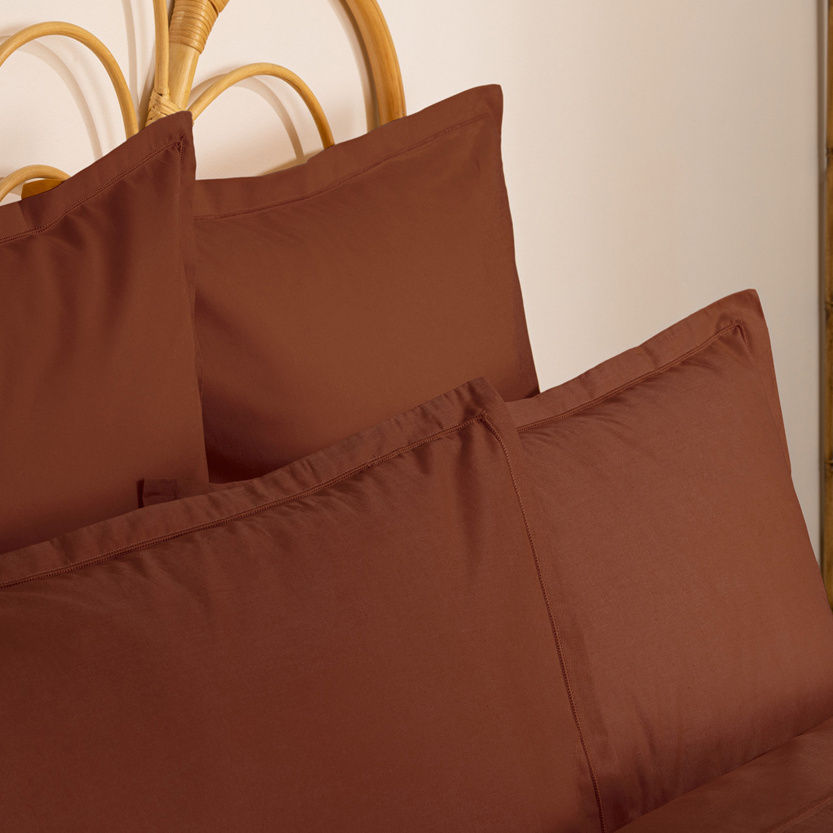 Federa, cotone Rosa terracotta, 63x63 cm Rosa terracotta