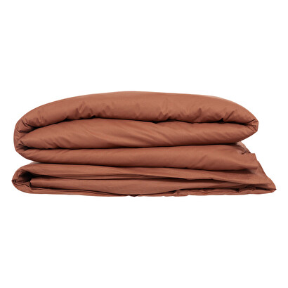 Copripiumino, cotone rosa terracotta, 140x200 cm