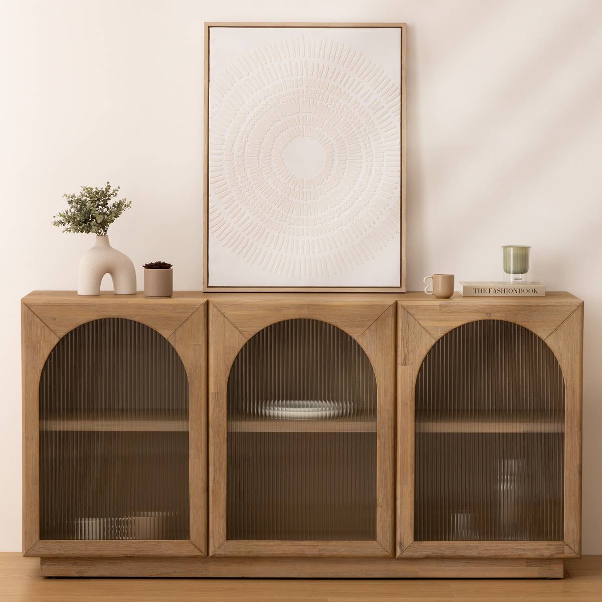 Vaso arco "Asy" Ceramica bianca, H.25 cm Bianco