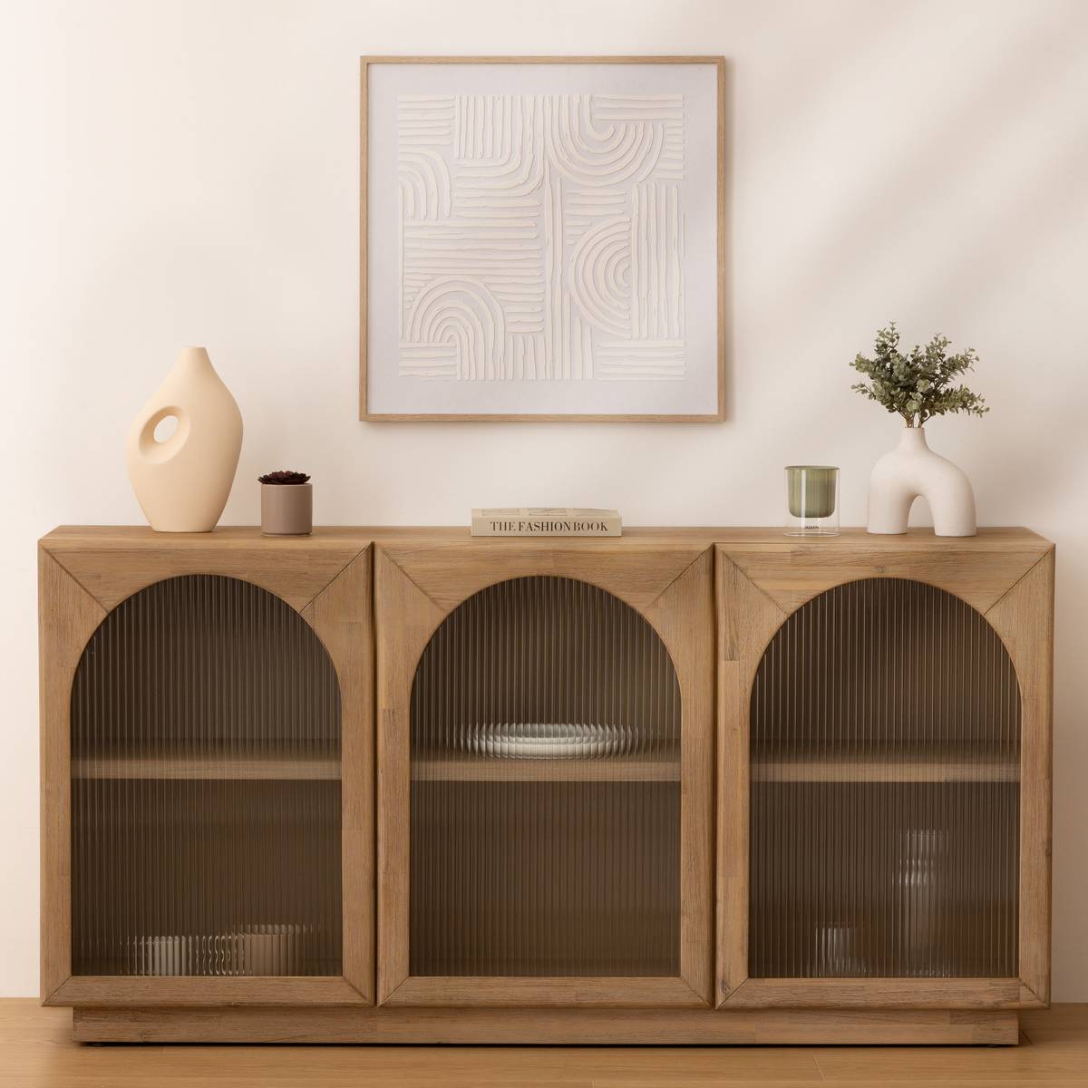 Vaso arco "Asy" Ceramica bianca, H.25 cm Bianco