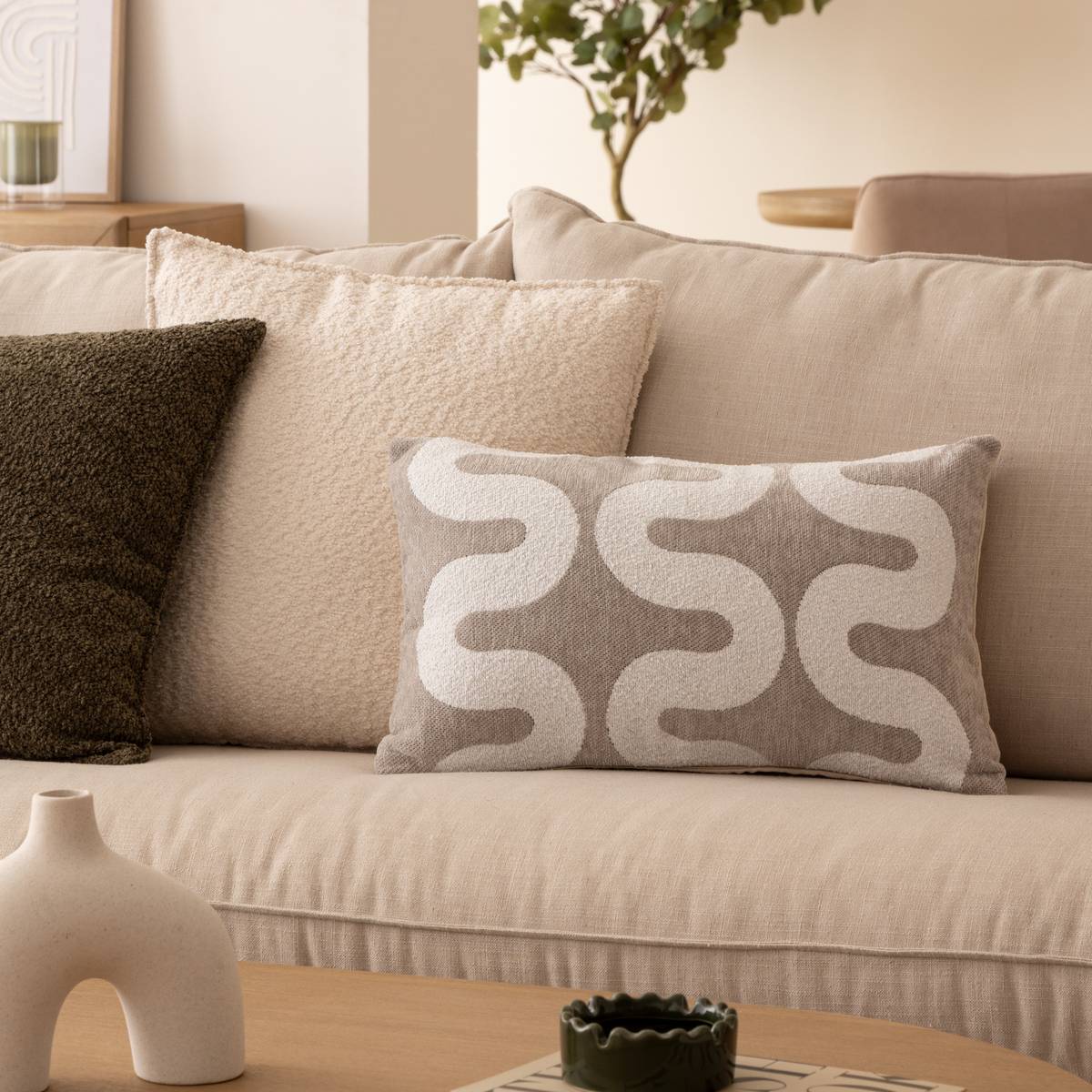 Vaso arco "Asy" Ceramica bianca, H.25 cm Bianco