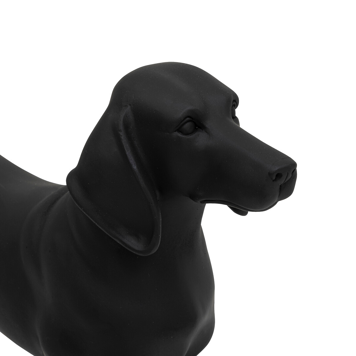 Statuetta "Cane", Resina Nero, 40x25 cm Nero