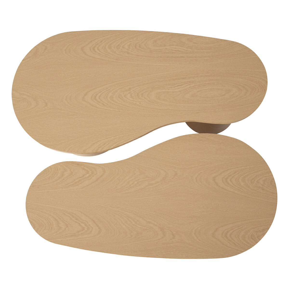 Set di 2 tavolini "Soleya" L.95/99,5 cm Beige