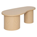Set di 2 tavolini "Soleya" L.95/99,5 cm Beige