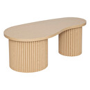 Set di 2 tavolini "Soleya" L.95/99,5 cm Beige