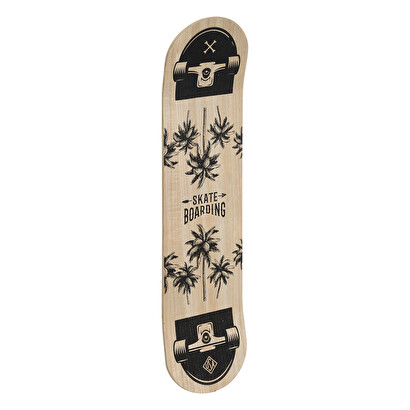 Tavola da skateboard "deven" nero, 80x20 cm