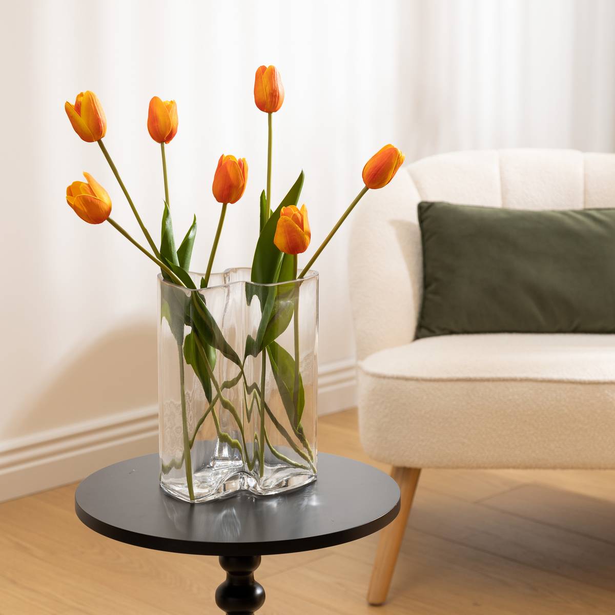 Bouquet di 10 tulipani artificiali "James"
