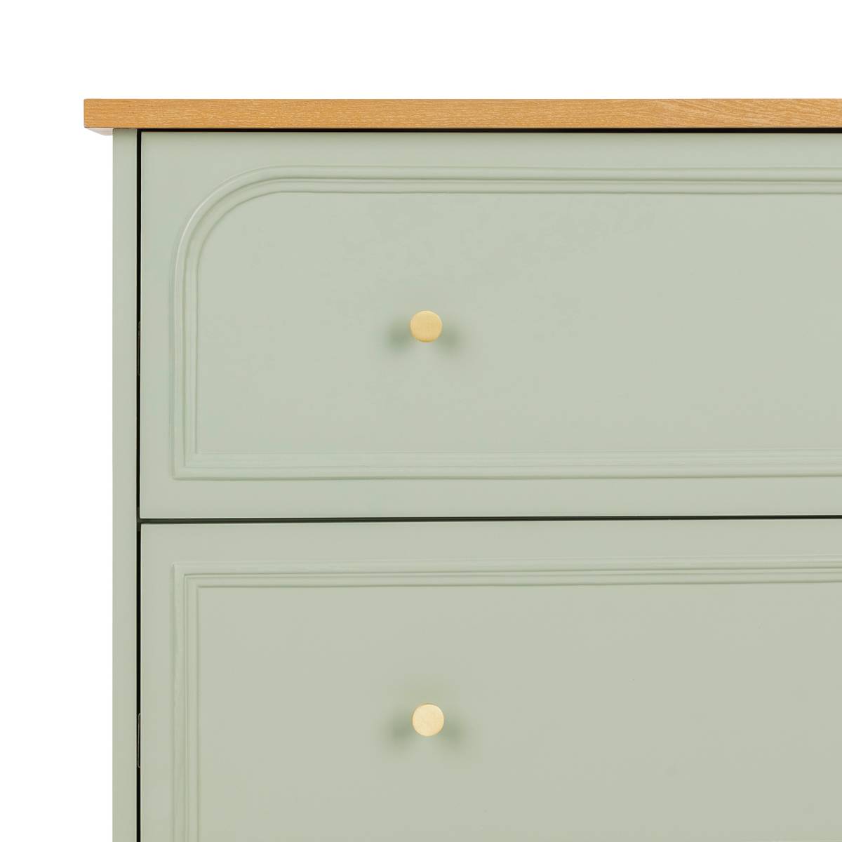 Cassettiera "Mohea" Verde celadon, 3 cassetti Verde celeste