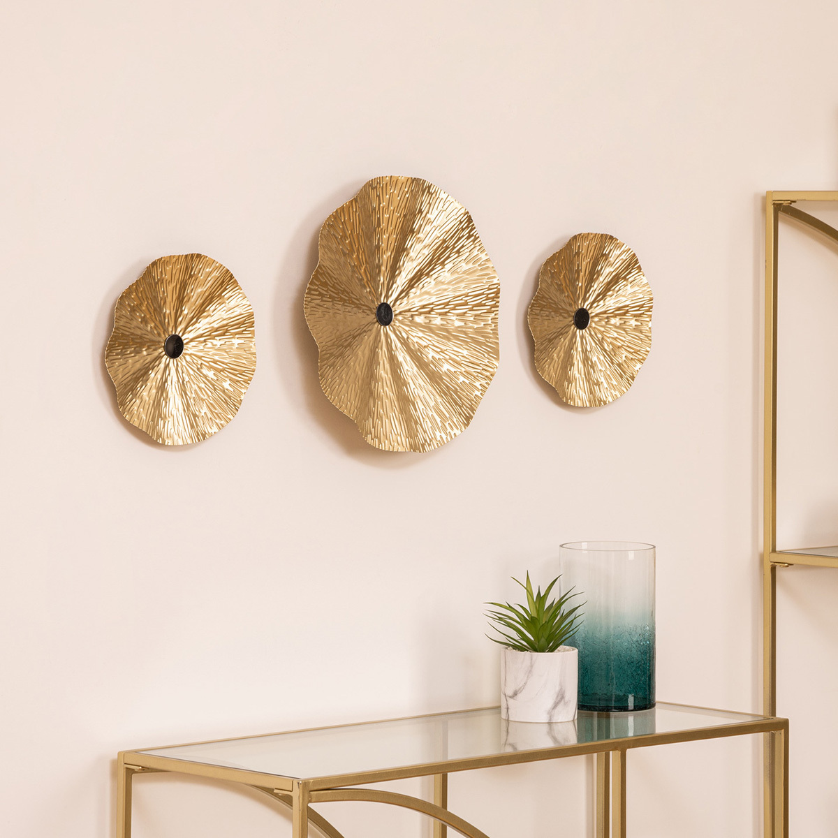 Set di 3 Decorazioni da Parete "Leslie"