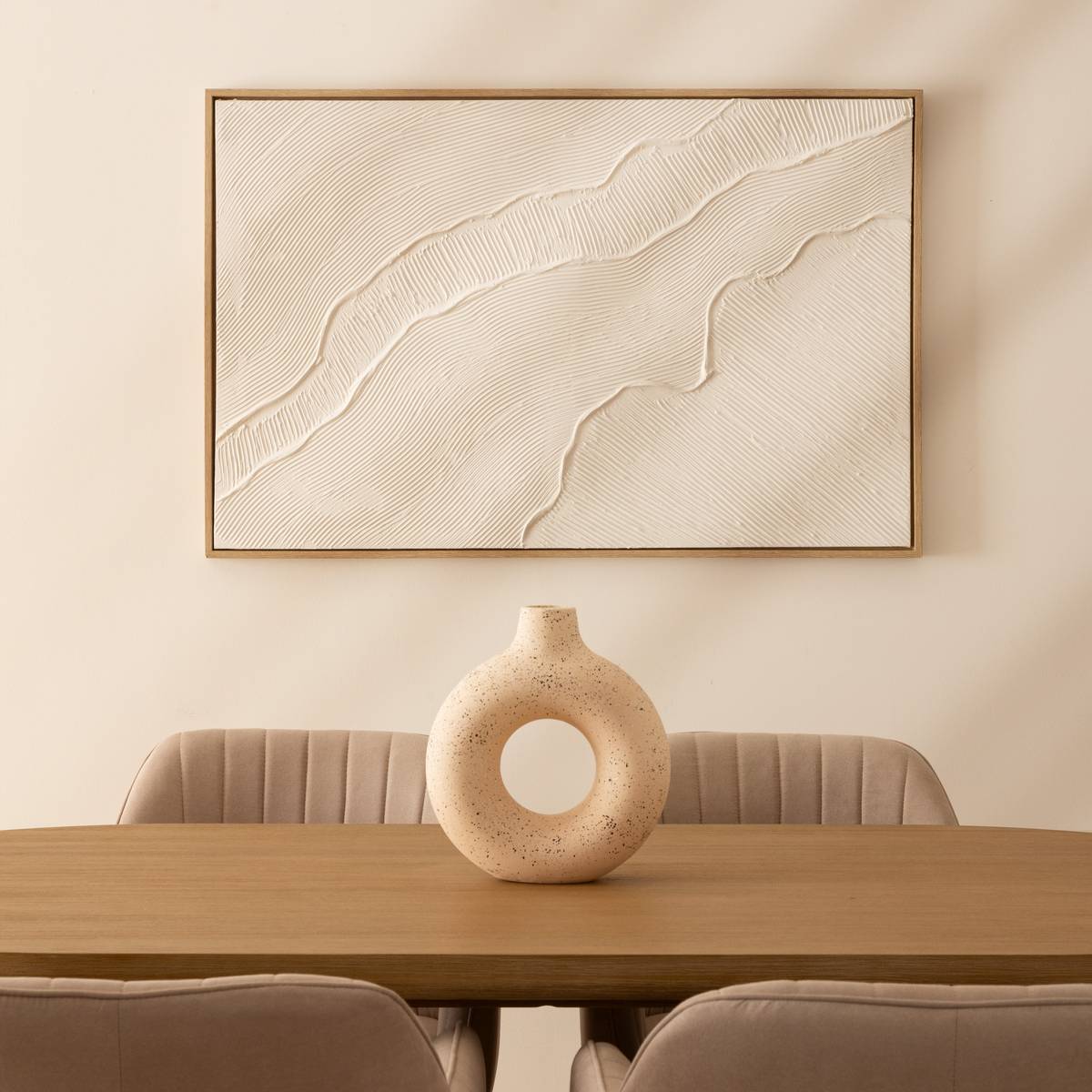Decorazione da parete 3D "Kohana" Bianco, 116x75 cm Bianco