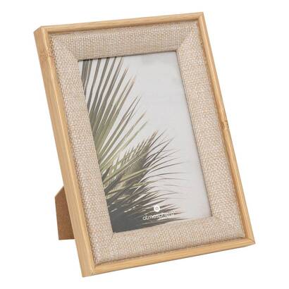 Cornice per foto "zera" tessuto beige, 10x15 cm